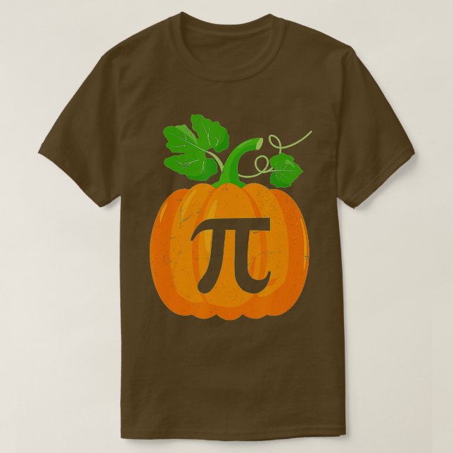 T-shirt Enseignant citrouille Pi Math Halloween Thanksgivi (Design devant)