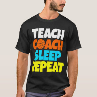 T-shirt Enseignant Coach Basketball drôle