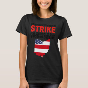 T-shirt Enseignant Columbus École Drapeau Strik Enseignant