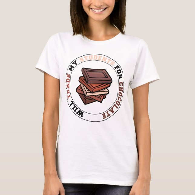 T-shirt Enseignant cool Au Chocolat (Devant)
