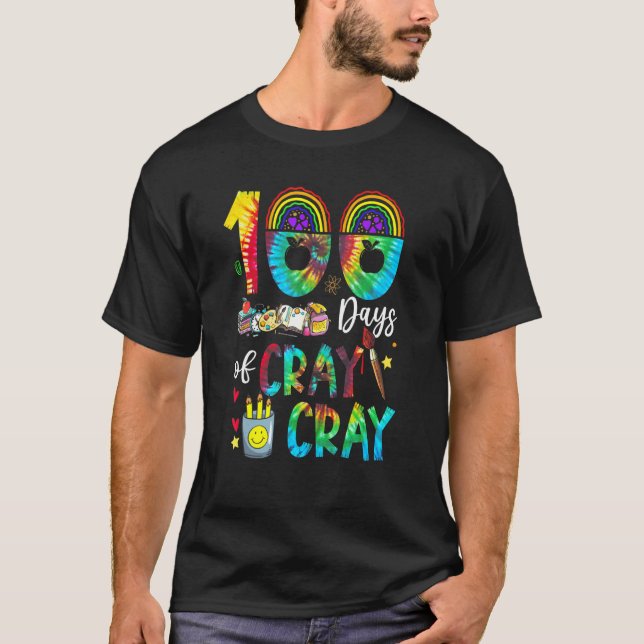 T-shirt Enseignant Cray Cray 100 Jours De Buffalo À L'Écol (Devant)