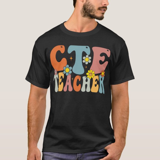 T-shirt Enseignant CTE Retour À L'École Enseignants Étudia (Devant)