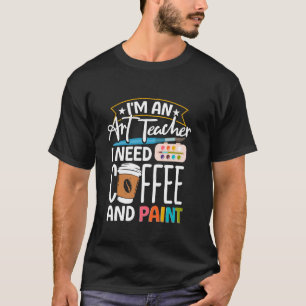T-shirt Enseignant d'art coloré Artsy esthétique éducation