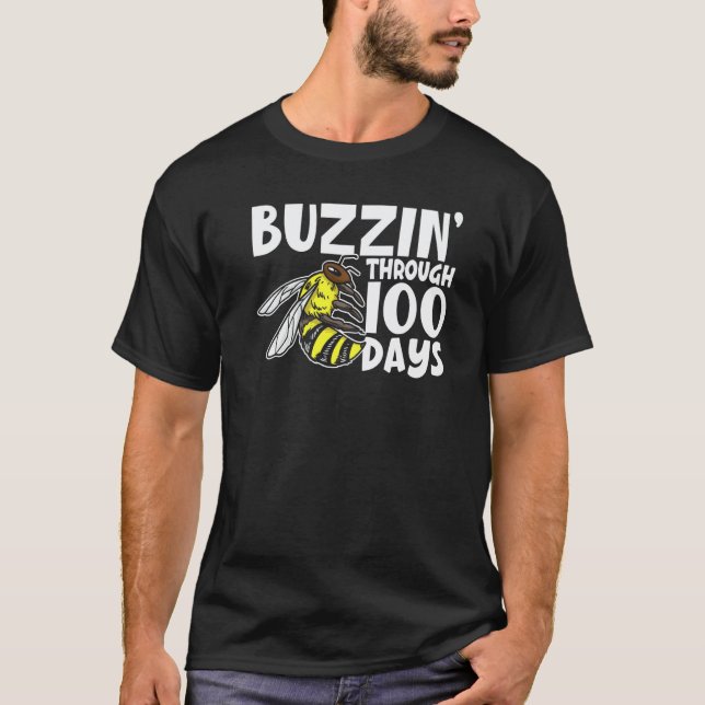 T-shirt Enseignant de 100e jour d'école primaire (Devant)