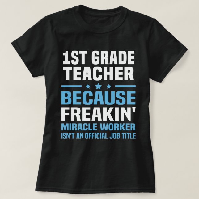 T-shirt Enseignant de 1ère année (Design devant)