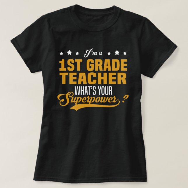 T-shirt Enseignant de 1ère année (Design devant)