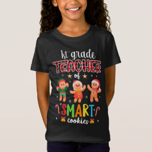 T-Shirt Enseignant De 1Ere Année De Cookies Intelligents C