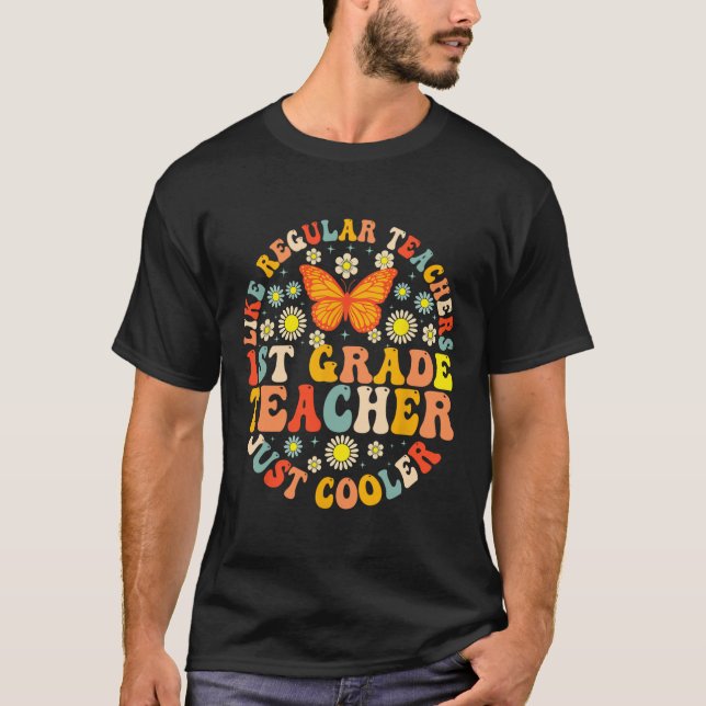 T-shirt Enseignant de 1re année comme un enseignant normal (Devant)