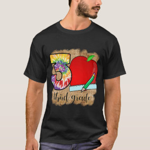 T-shirt Enseignant de 3e année Apple Coeur Lot Tee Teacher