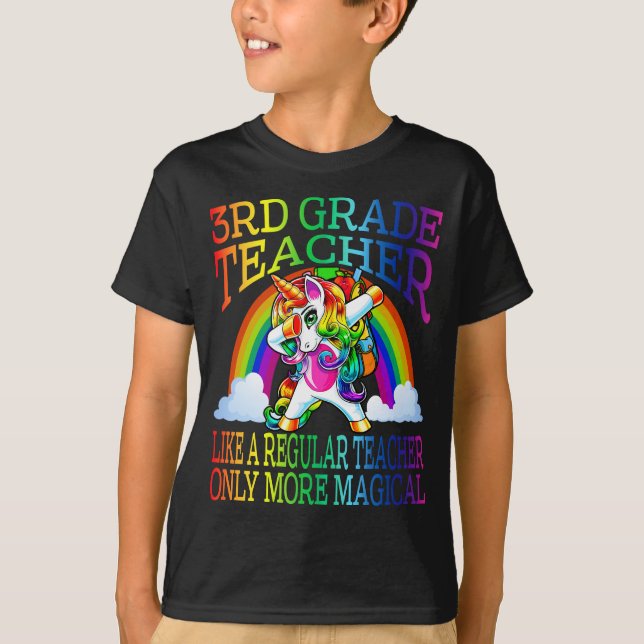 T-shirt Enseignant de 3e année comme un enseignant régulie (Devant)