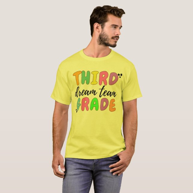 T-shirt Enseignant de 3e année, équipe d'enseignants T-shi (Devant entier)