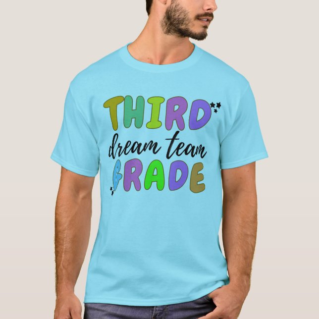 T-shirt Enseignant de 3e année, équipe d'enseignants T-shi (Devant)