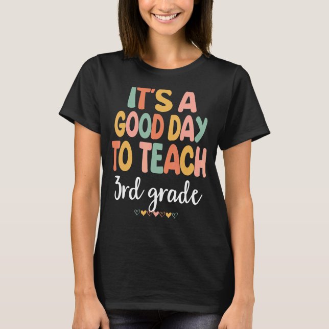 T-shirt Enseignant de 3e année Retour à l'école Premier jo (Devant)
