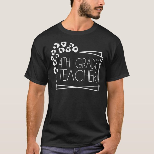 T-shirt Enseignant de 4e année 1 (Devant)