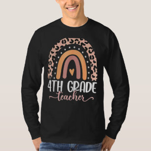 T-shirt Enseignant de 4e année Apprendre l'amour Inspirer 