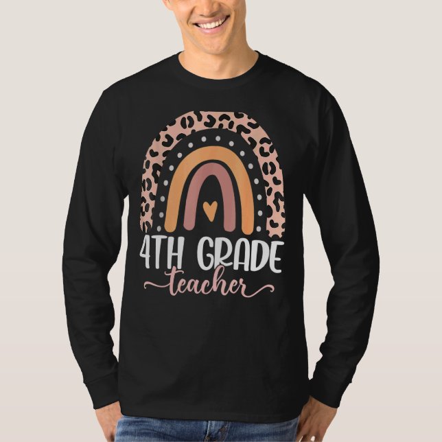 T-shirt Enseignant de 4e année Apprendre l'amour Inspirer  (Devant)