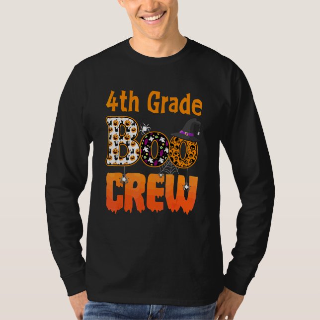 T-shirt Enseignant de 4e année Étudiant Halloween Quatrièm (Devant)
