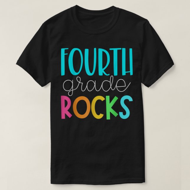 T-shirt Enseignant de 4e année - roches de 4e année T-shir (Design devant)