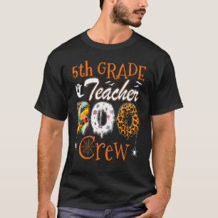 T-shirt Enseignant de 5e année Boo Crew Costumes d'Hallow