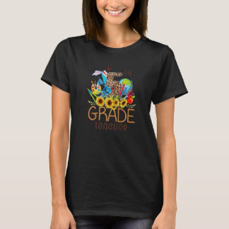 T-shirt Enseignant de 5e année cinquième année Floral Reto