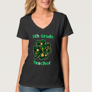 T-shirt Enseignant de 5e année Funny St Patrick's Day