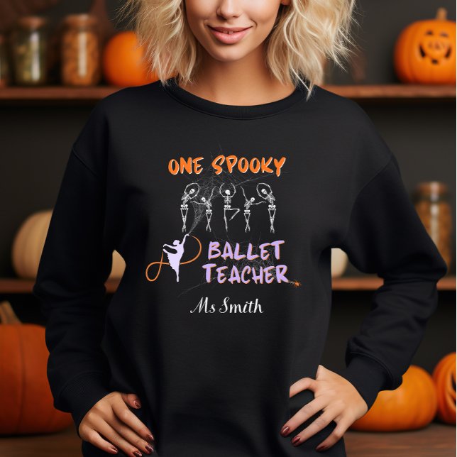 T-shirt Enseignant de ballet éffrayant Halloween drôle noi (Créateur téléchargé)