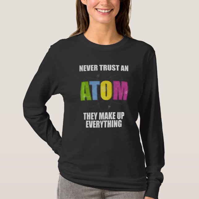 T-shirt Enseignant de chimie nerd de science hommes femmes (Devant)