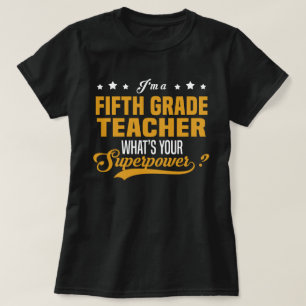 T-shirt Enseignant de cinquième année