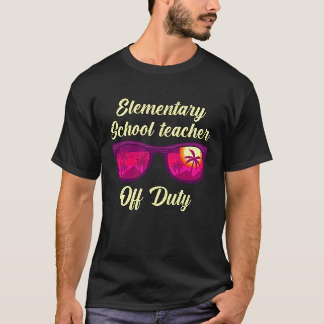 T-shirt Enseignant de classe d'école primaire enseignant h (Devant)