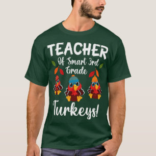 T-shirt Enseignant De Clé Turkey De 3E Année Étudiants Mer