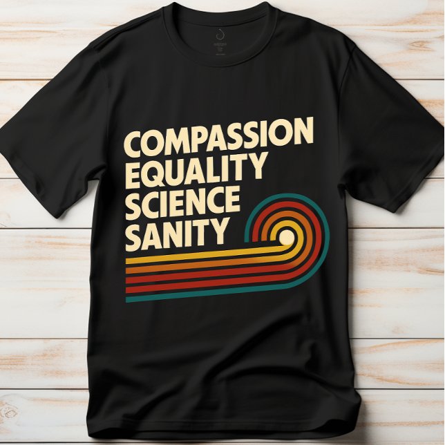 T-shirt Enseignant de compassion Égalité Science Sanité (Créateur téléchargé)