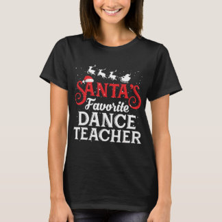 T-shirt Enseignant de danse préféré de Santas