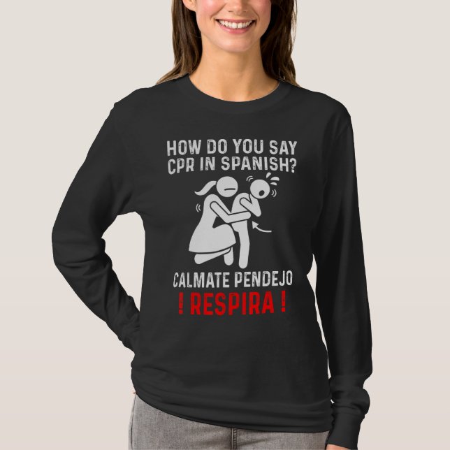 T-shirt Enseignant De Formation En Premiers Secours De L'E (Devant)