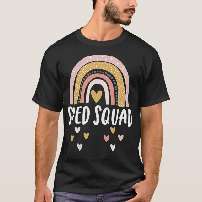 T-shirt Enseignant de formation spéciale de l'équipe de vi (Devant)