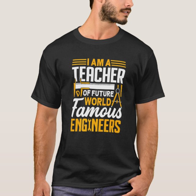 T-shirt Enseignant De Futurs Ingénieurs Enseignant Étudian (Devant)