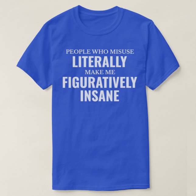 T-shirt Enseignant De Grammaire Anglais Littéralement Figu (Design devant)