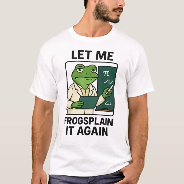 T-shirt Enseignant de grenouille - Drôle tableau de bord d (Devant)