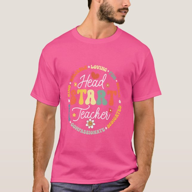 T-shirt Enseignant de Head Start Équipe de scolarisation à (Devant)