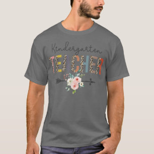 T-shirt Enseignant de jardin d'enfants Leopard Enseignant