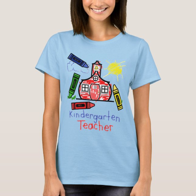 T-shirt Enseignant de jardin d'enfants T Chemise - École e (Devant)