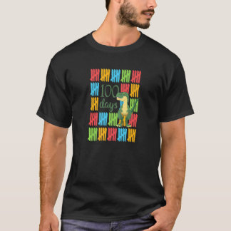 T-shirt Enseignant de la 100e journée de l'école dinosaure