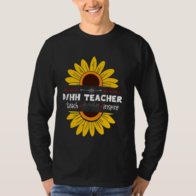 T-shirt Enseignant de la DHP Sourds et malentendants Ensei (Devant)