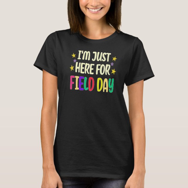 T-shirt Enseignant de la journée de l'école Je suis juste  (Devant)