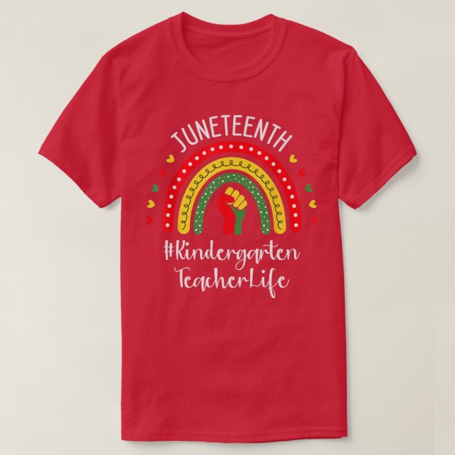 T-shirt Enseignant de la maternelle JunetDix Célébrer Noir (Design devant)