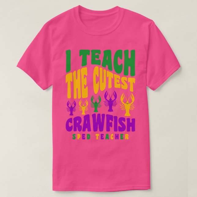 T-shirt Enseignant de la vitesse Enseigner la langouste la (Design devant)