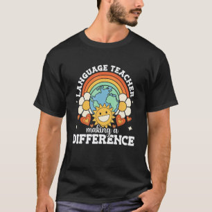 T-shirt Enseignant de langue faisant une différence Enseig