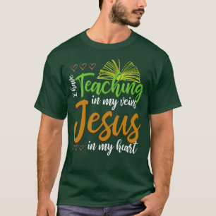 T-shirt Enseignant de l'école chrétienne Priez Jésus Chris