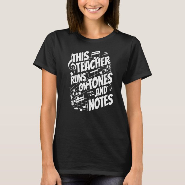 T-shirt Enseignant de l'école Enseignant de musique (Devant)