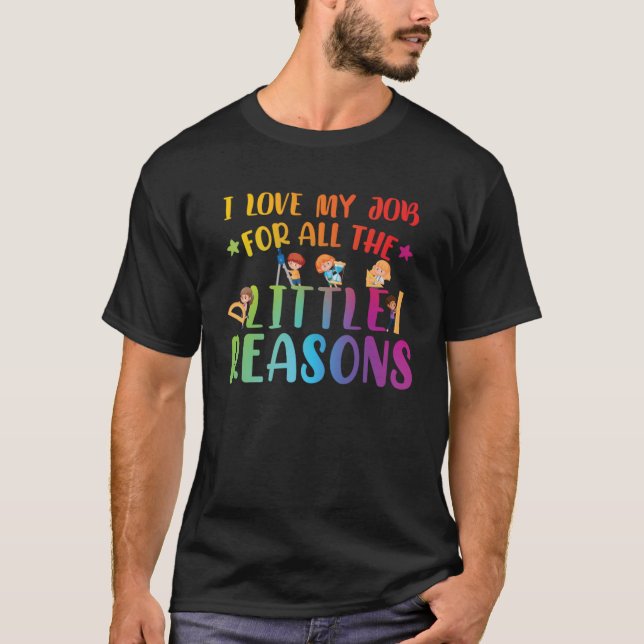 T-shirt Enseignant de l'école primaire de maternelle (Devant)