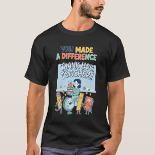 T-shirt Enseignant de l'école remercie une appréciation d'